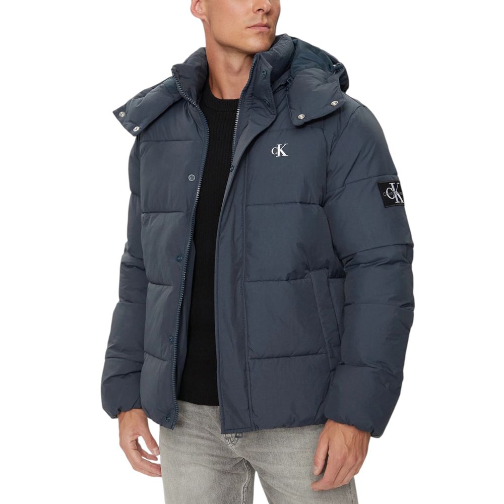 Calvin Klein Jeans Blue Polyamide Jackets & Coat -   -  Calvin Klein Jeans.