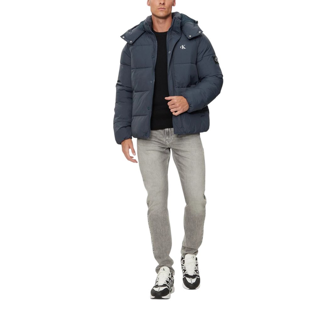 Calvin Klein Jeans Blue Polyamide Jackets & Coat -   -  Calvin Klein Jeans.