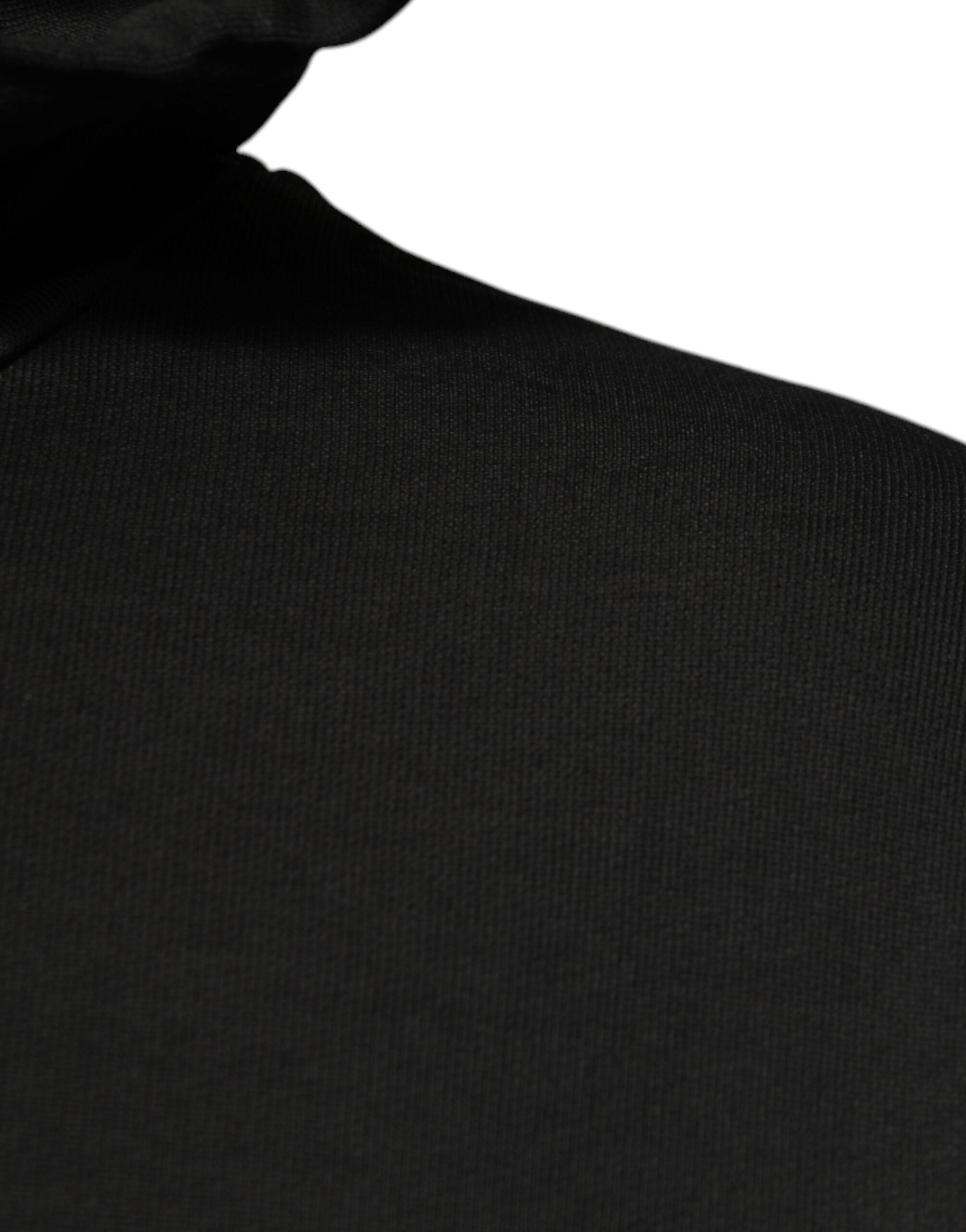 Dolce & Gabbana Black Cotton Hooded DG Shield Pullover Sweater -   -  Dolce & Gabbana.
