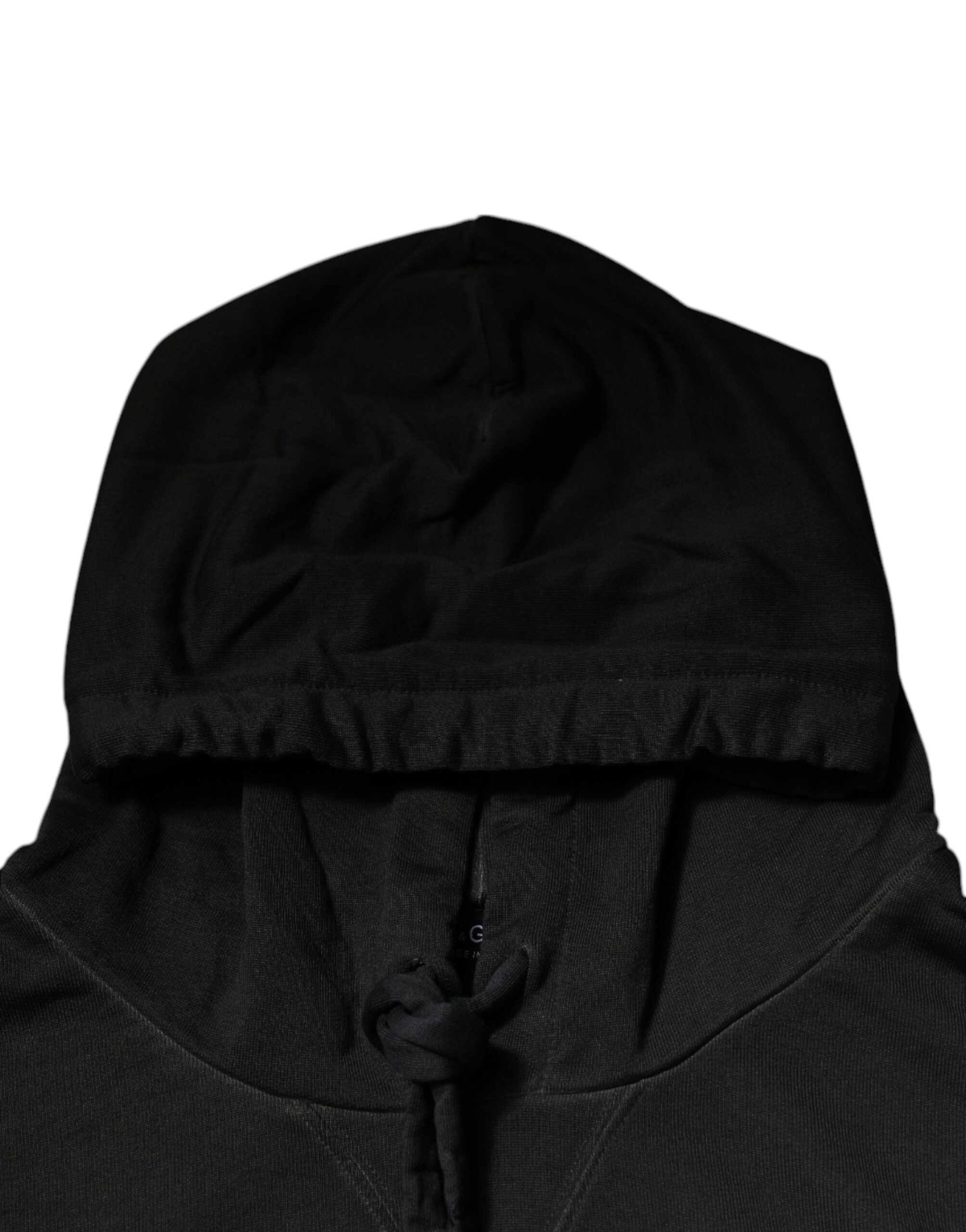 Dolce & Gabbana Black Cotton Hooded DG Shield Pullover Sweater -   -  Dolce & Gabbana.