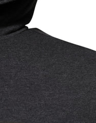 Dolce & Gabbana Gray Logo Full Zip Hooded Sweatshirt Sweater -   -  Dolce & Gabbana.