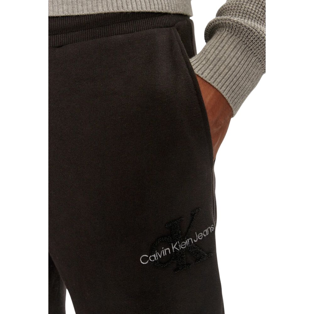 Calvin Klein Jeans Black Organic Cotton Joggers Workout Pant -   -  Calvin Klein Jeans.