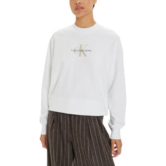 Calvin Klein Jeans White Recycled Cotton Sweatshirt -   -  Calvin Klein Jeans.