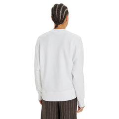 Calvin Klein Jeans White Recycled Cotton Sweatshirt -   -  Calvin Klein Jeans.