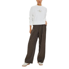Calvin Klein Jeans White Recycled Cotton Sweatshirt -   -  Calvin Klein Jeans.