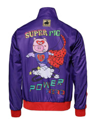 Dolce & Gabbana Purple Year Of The Pig Full Zip Bomber Sweater -   -  Dolce & Gabbana.