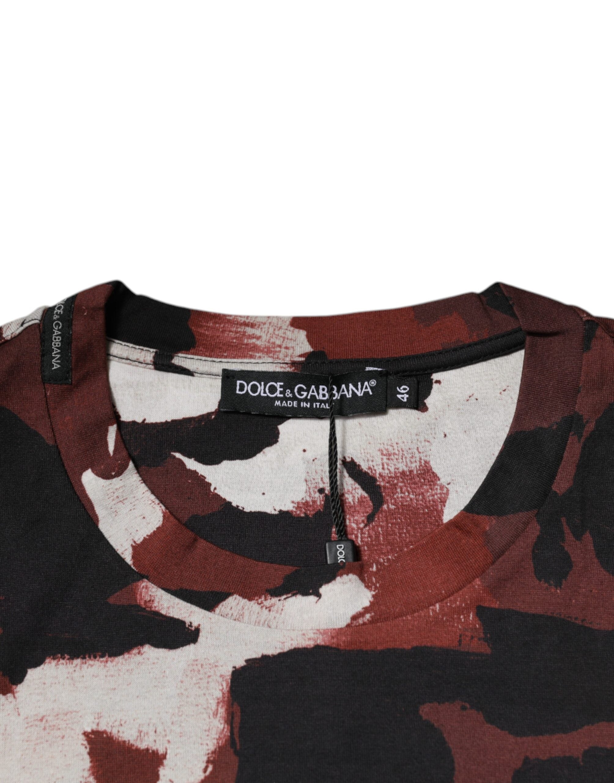 Dolce & Gabbana Multicolor Camouflage Crew Neck T-shirt -   -  Dolce & Gabbana.