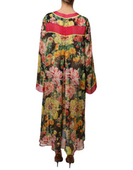 Dolce & Gabbana Multicolor Floral Silk Kaftan Maxi Dress -   -  Dolce & Gabbana.