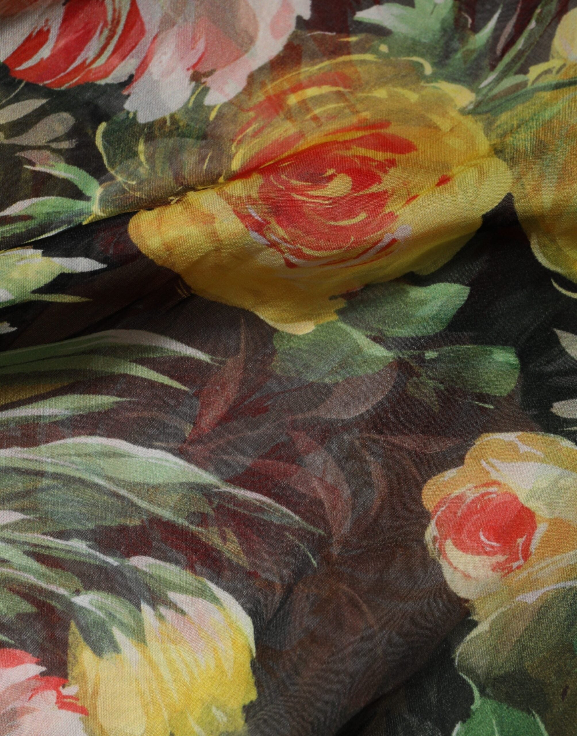 Dolce & Gabbana Multicolor Floral Silk Kaftan Maxi Dress -   -  Dolce & Gabbana.