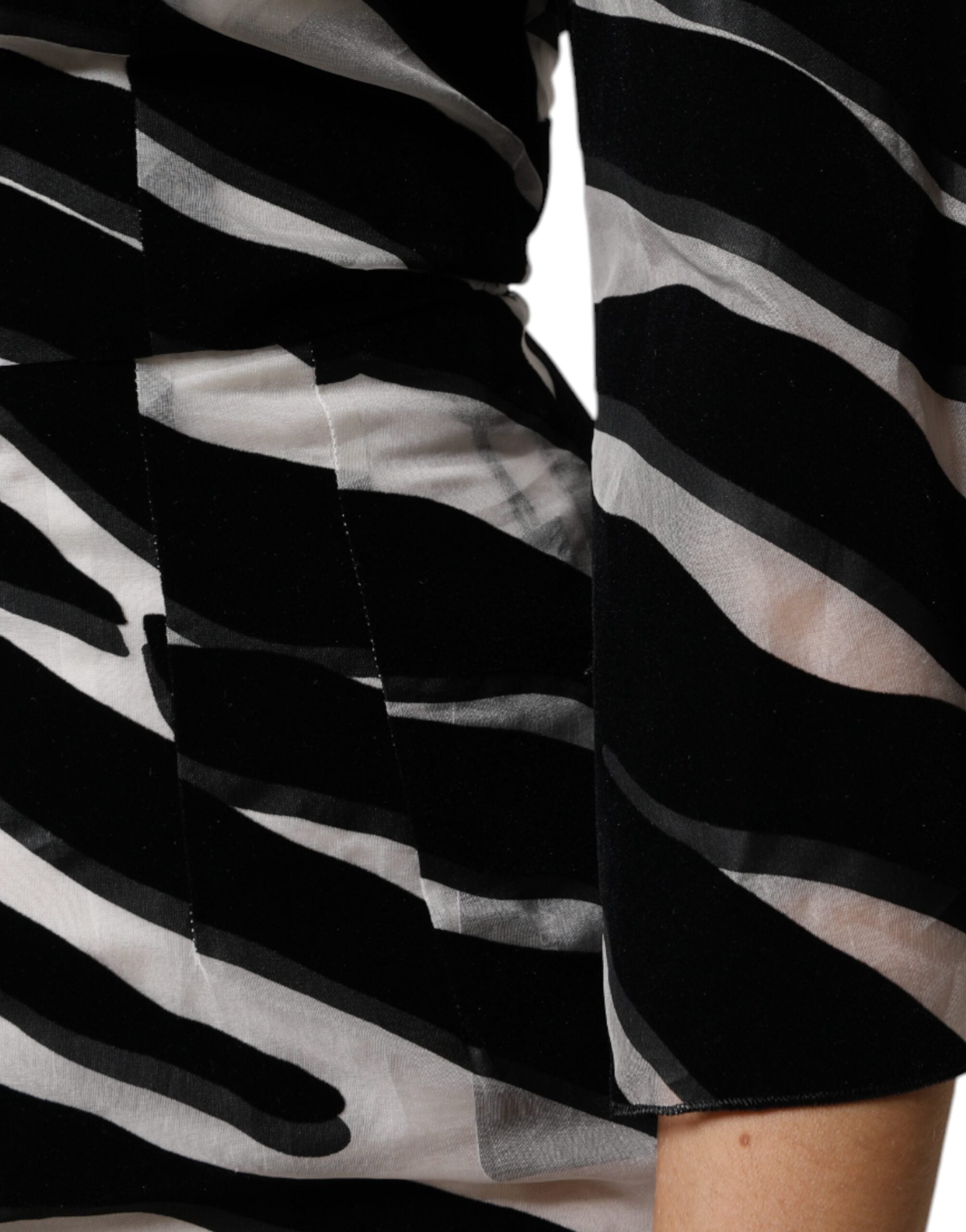 Dolce & Gabbana Black White Zebra A-line Sheath Mini Dress -   -  Dolce & Gabbana.