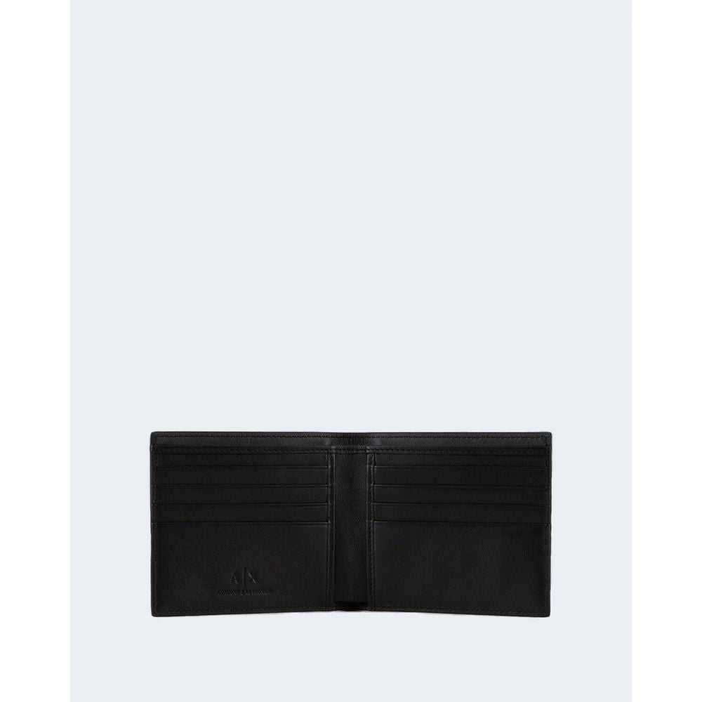Armani Exchange Black Leather Wallet -   -  Armani Exchange.