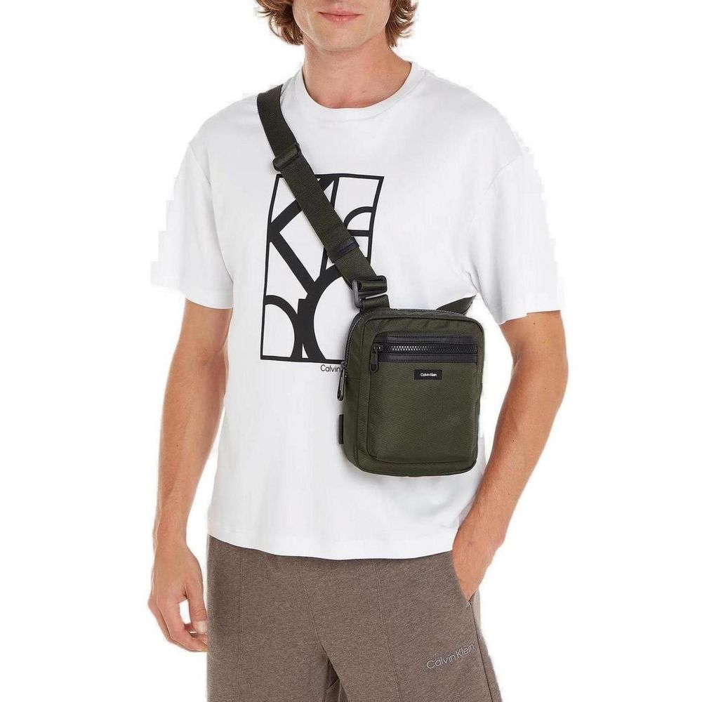 Calvin Klein Green Recycled Polyester Messenger Bag -   -  Calvin Klein.