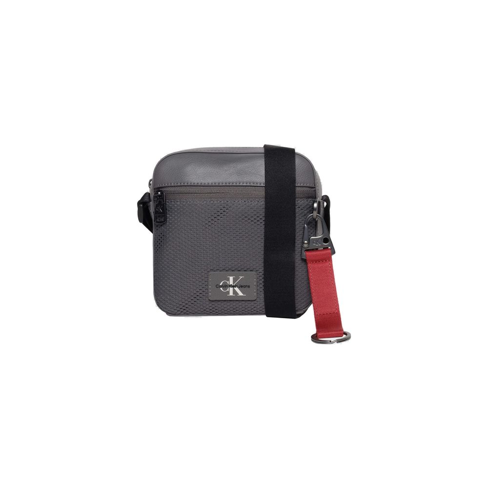 Calvin Klein Jeans Gray Recycled Polyester Messenger Bag -   -  Calvin Klein Jeans.