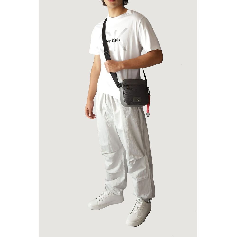 Calvin Klein Jeans Gray Recycled Polyester Messenger Bag -   -  Calvin Klein Jeans.