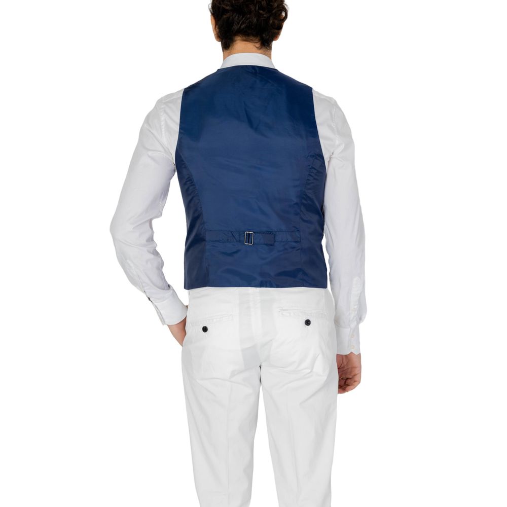 Only & Sons Blue Polyester Waistcoat -  Vests for Men Suits -  Only & Sons.