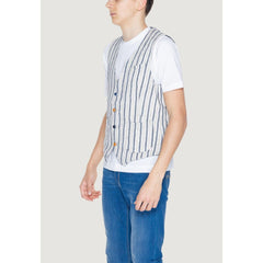 Gianni Lupo Beige Cotton Waistcoat -  Vests for Men Suits -  Gianni Lupo.