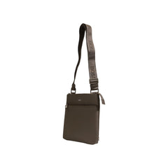 Hugo Boss Green Leather Messenger Bag -   -  Hugo Boss.