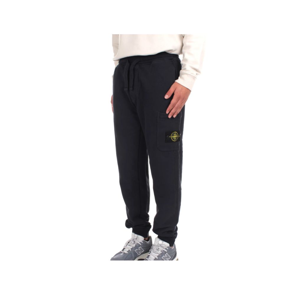 Stone Island Blue Cotton Men's Tracksuit Pant -   -  Stone Island.
