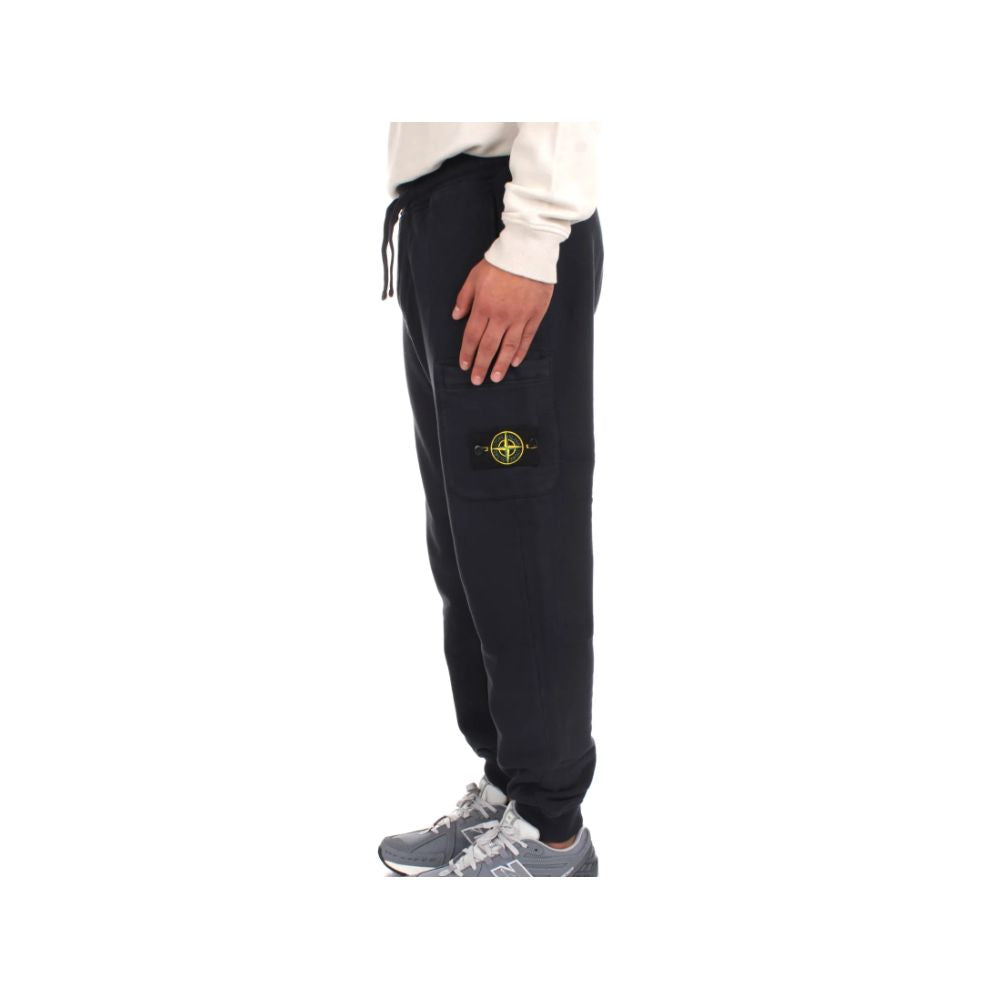 Stone Island Blue Cotton Men's Tracksuit Pant -   -  Stone Island.