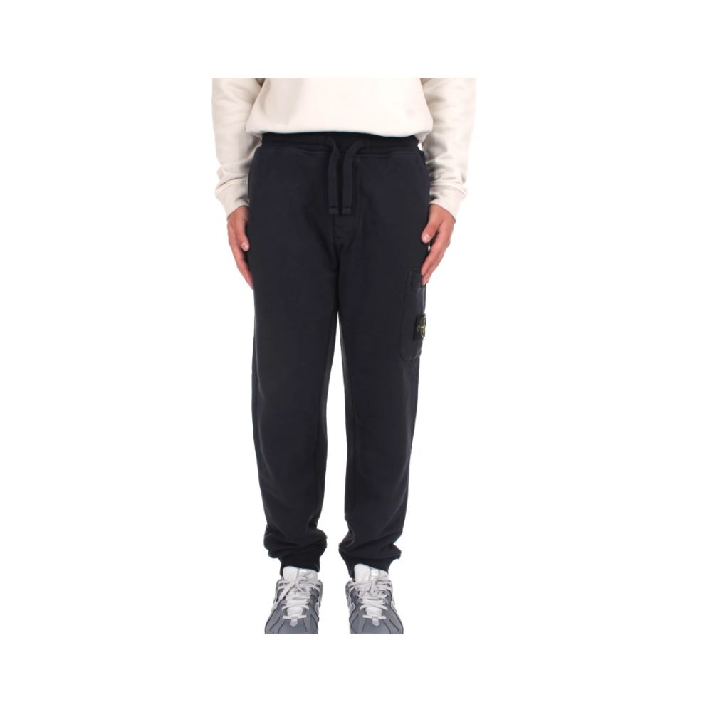 Stone Island Blue Cotton Men's Tracksuit Pant -   -  Stone Island.