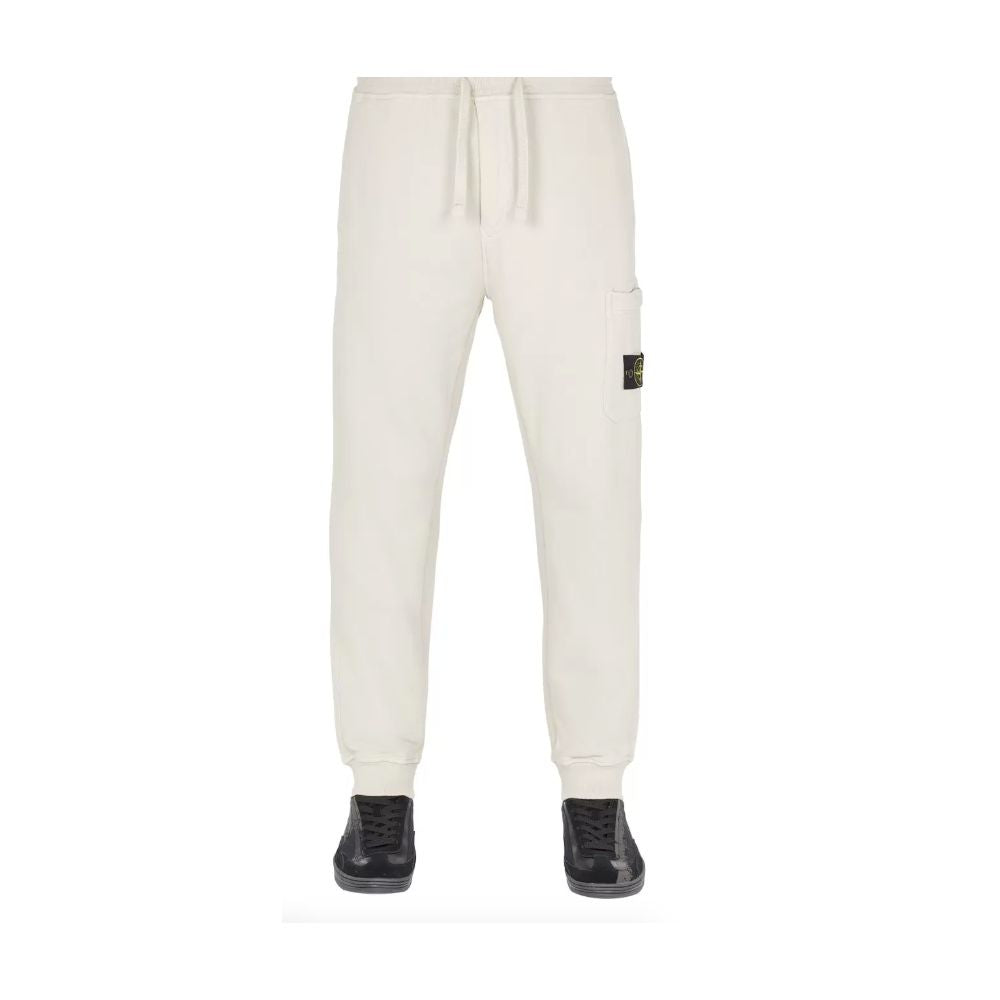 Stone Island Beige Cotton Men's Tracksuit Trouser -   -  Stone Island.
