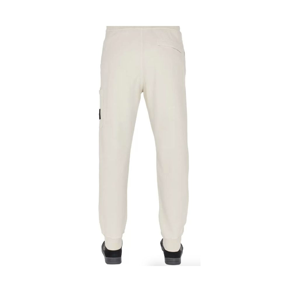 Stone Island Beige Cotton Men's Tracksuit Trouser -   -  Stone Island.