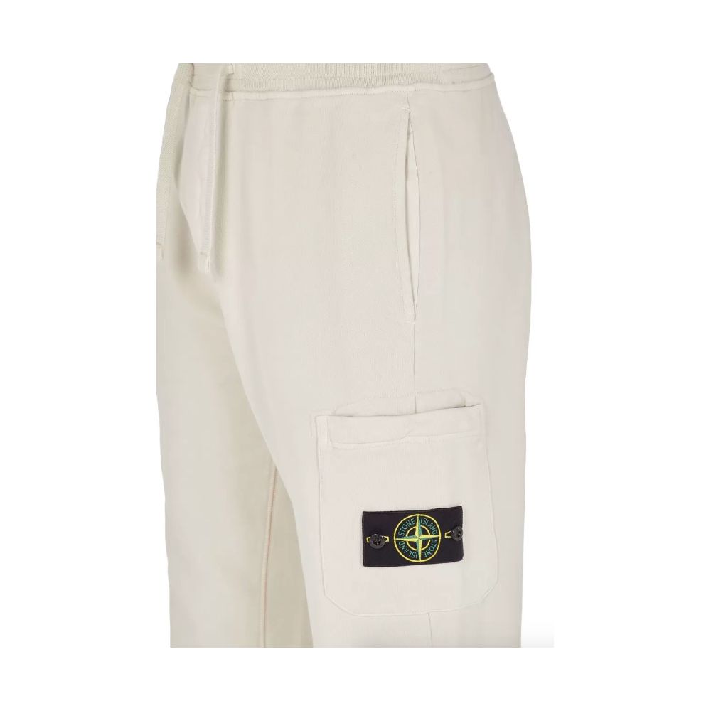 Stone Island Beige Cotton Men's Tracksuit Trouser -   -  Stone Island.