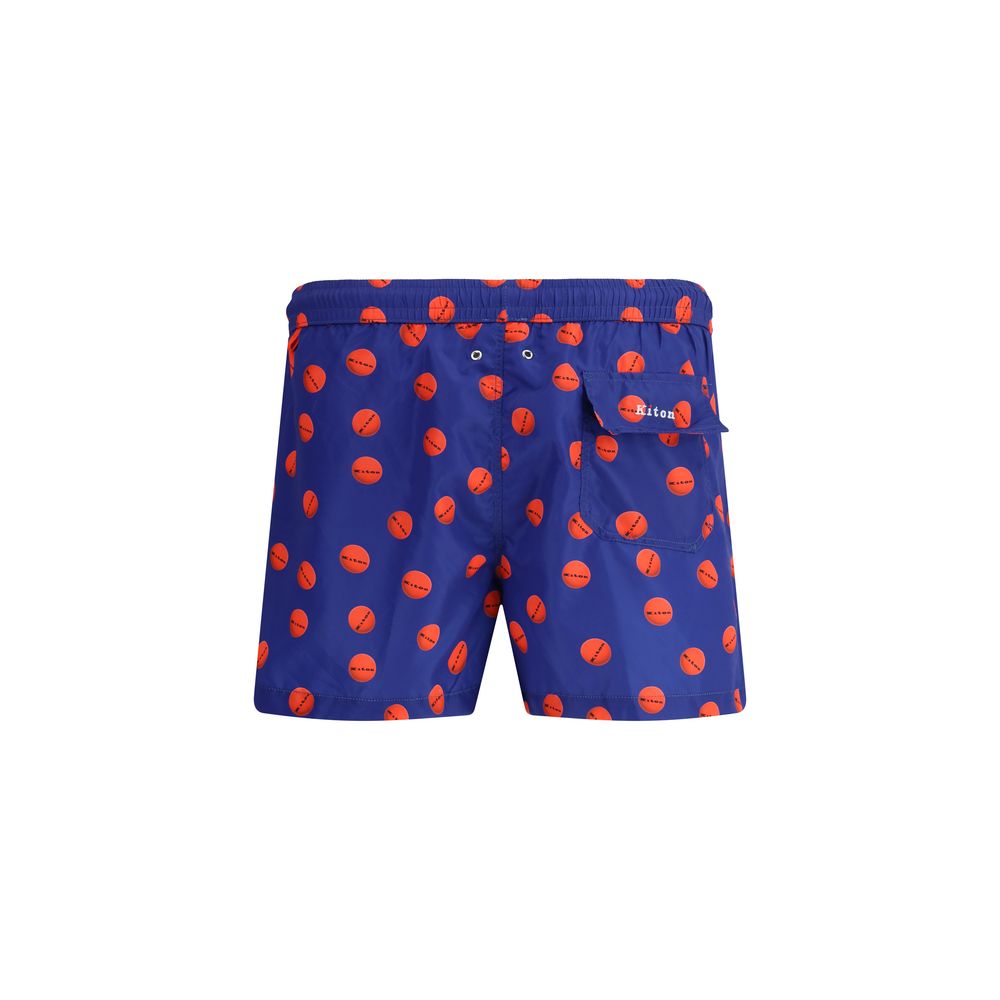 Kiton Logoed Swimshorts -   -  Kiton.