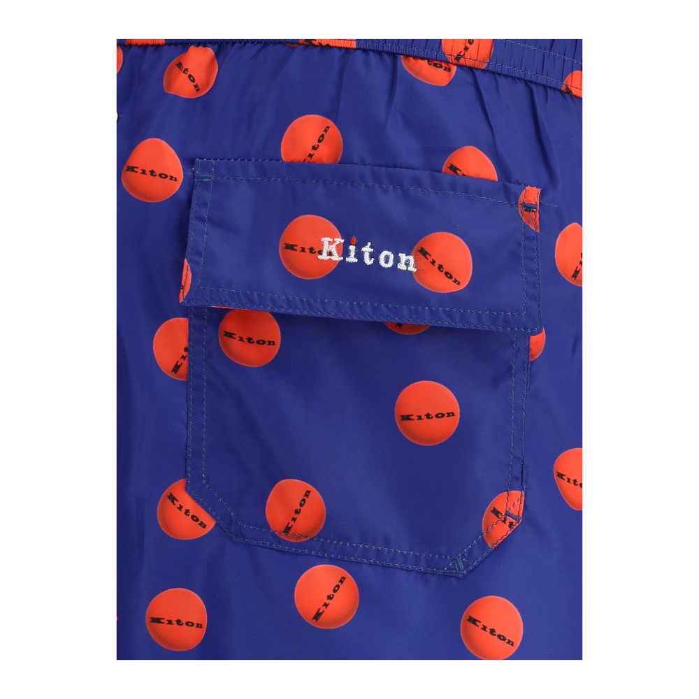 Kiton Logoed Swimshorts -   -  Kiton.