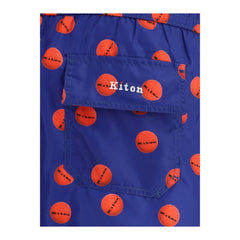 Kiton Logoed Swimshorts -   -  Kiton.