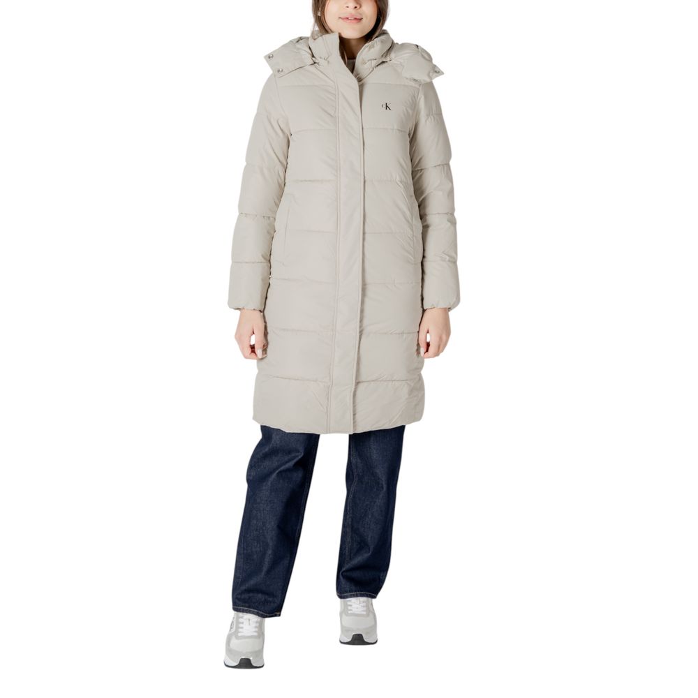 Calvin Klein Jeans Beige Polyester Jackets & Coat -   -  Calvin Klein Jeans.