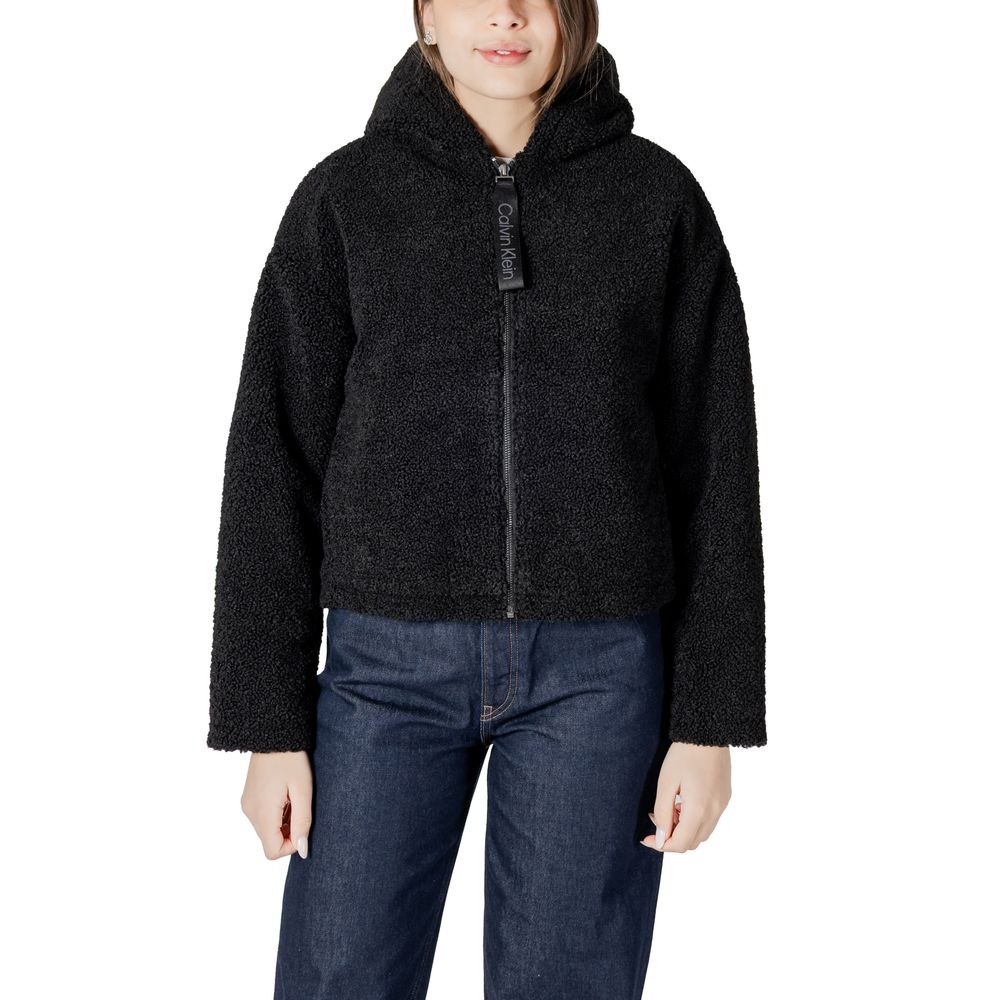 Calvin Klein Jeans Black Polyester Coat -   -  Calvin Klein Jeans.
