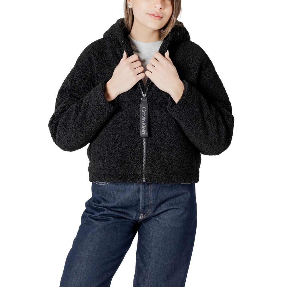 Calvin Klein Jeans Black Polyester Coat -   -  Calvin Klein Jeans.