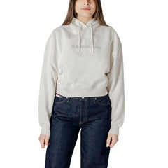 Calvin Klein Jeans Cream Cotton Hoody -   -  Calvin Klein Jeans.
