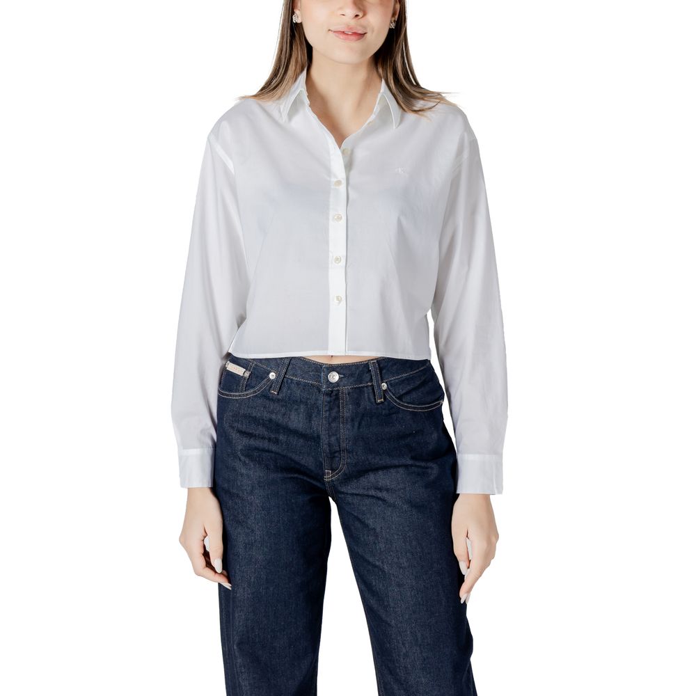 Calvin Klein Jeans White Cotton Shirt -   -  Calvin Klein Jeans.