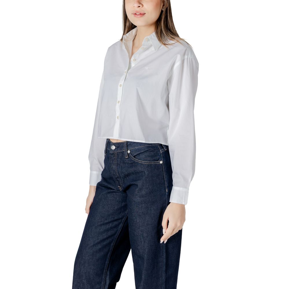 Calvin Klein Jeans White Cotton Shirt -   -  Calvin Klein Jeans.