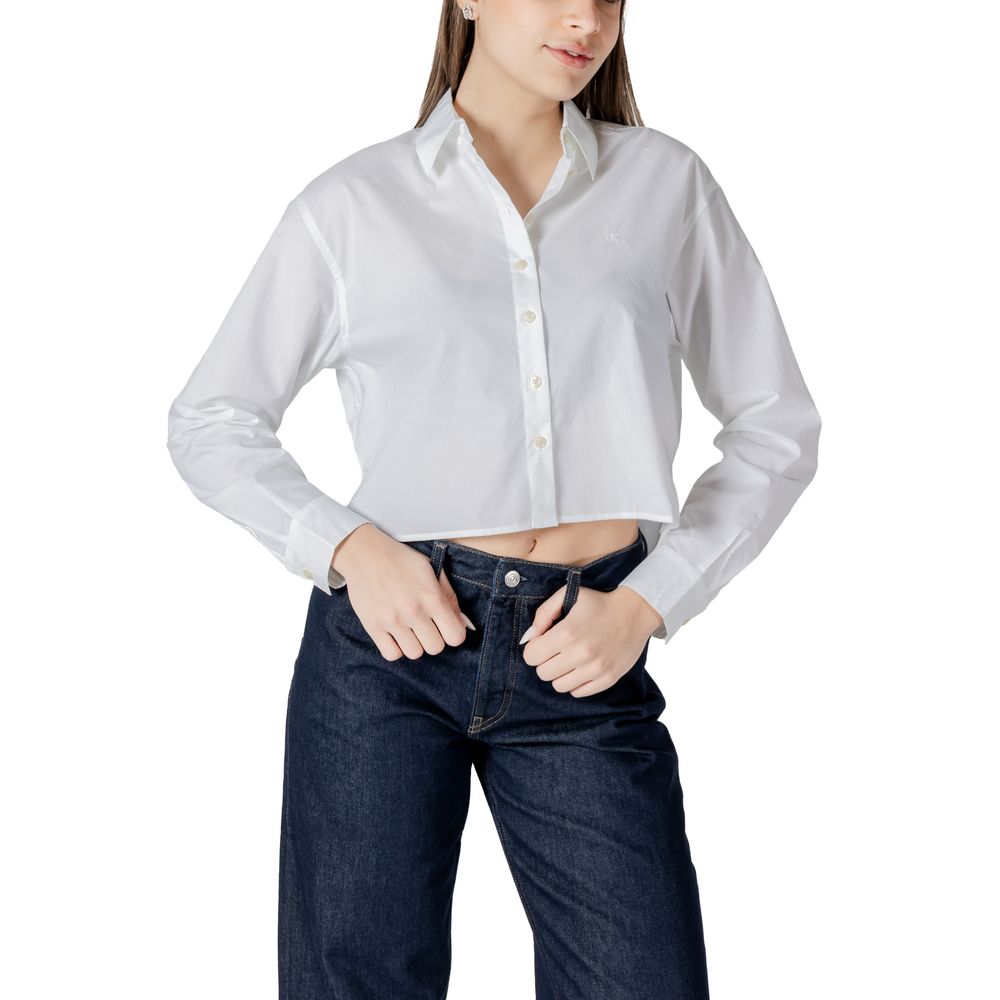 Calvin Klein Jeans White Cotton Shirt -   -  Calvin Klein Jeans.