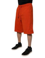 Dolce & Gabbana Red Cotton Blend Mid Waist Men Bermuda Shorts -   -  Dolce & Gabbana.