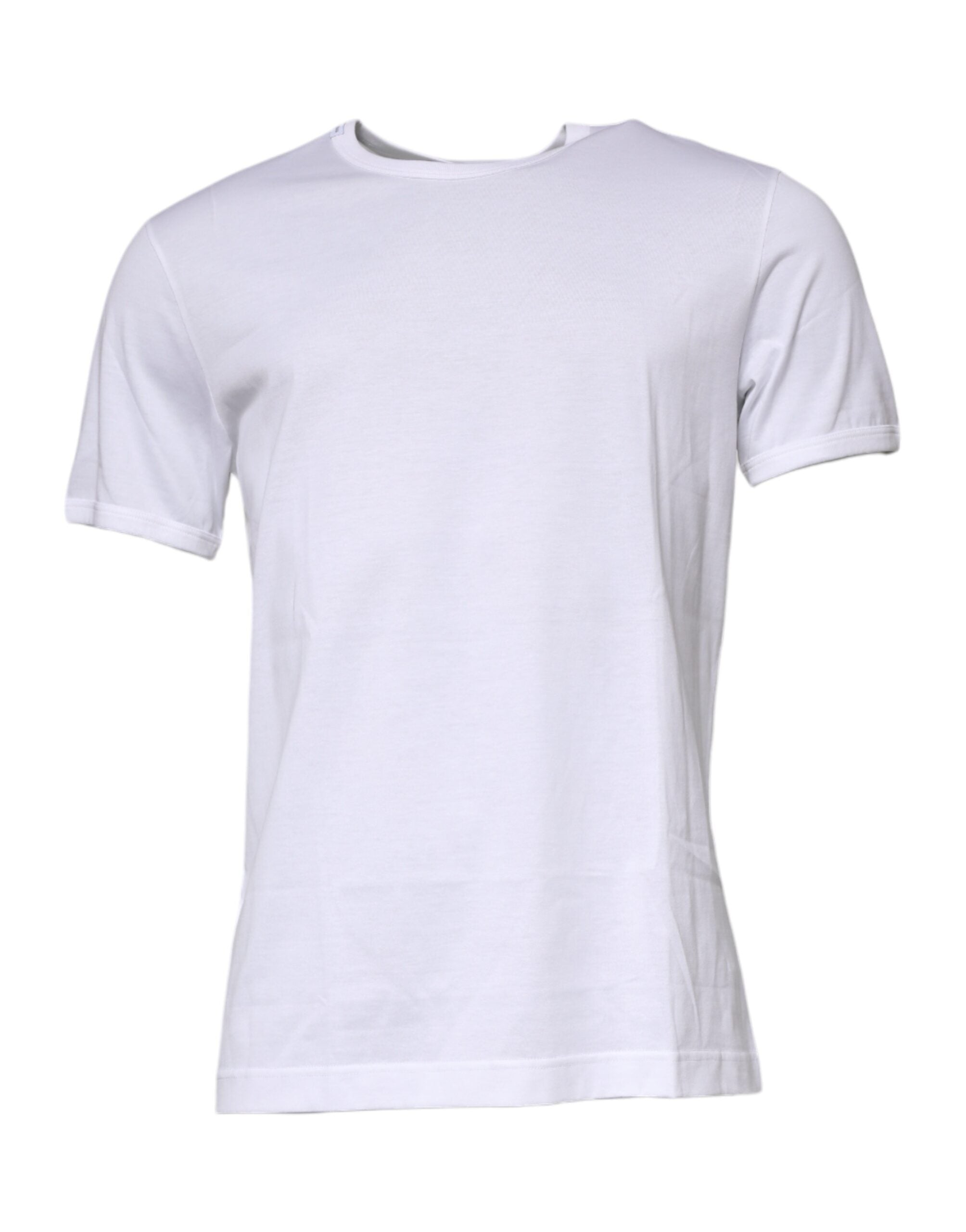 Dolce & Gabbana White Cotton Crew Neck Short Sleeves T-shirt -   -  Dolce & Gabbana.