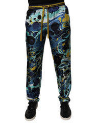 Dolce & Gabbana Multicolor Marble Print Jogger Sweatpants Pants -   -  Dolce & Gabbana.