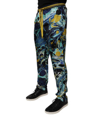Dolce & Gabbana Multicolor Marble Print Jogger Sweatpants Pants -   -  Dolce & Gabbana.