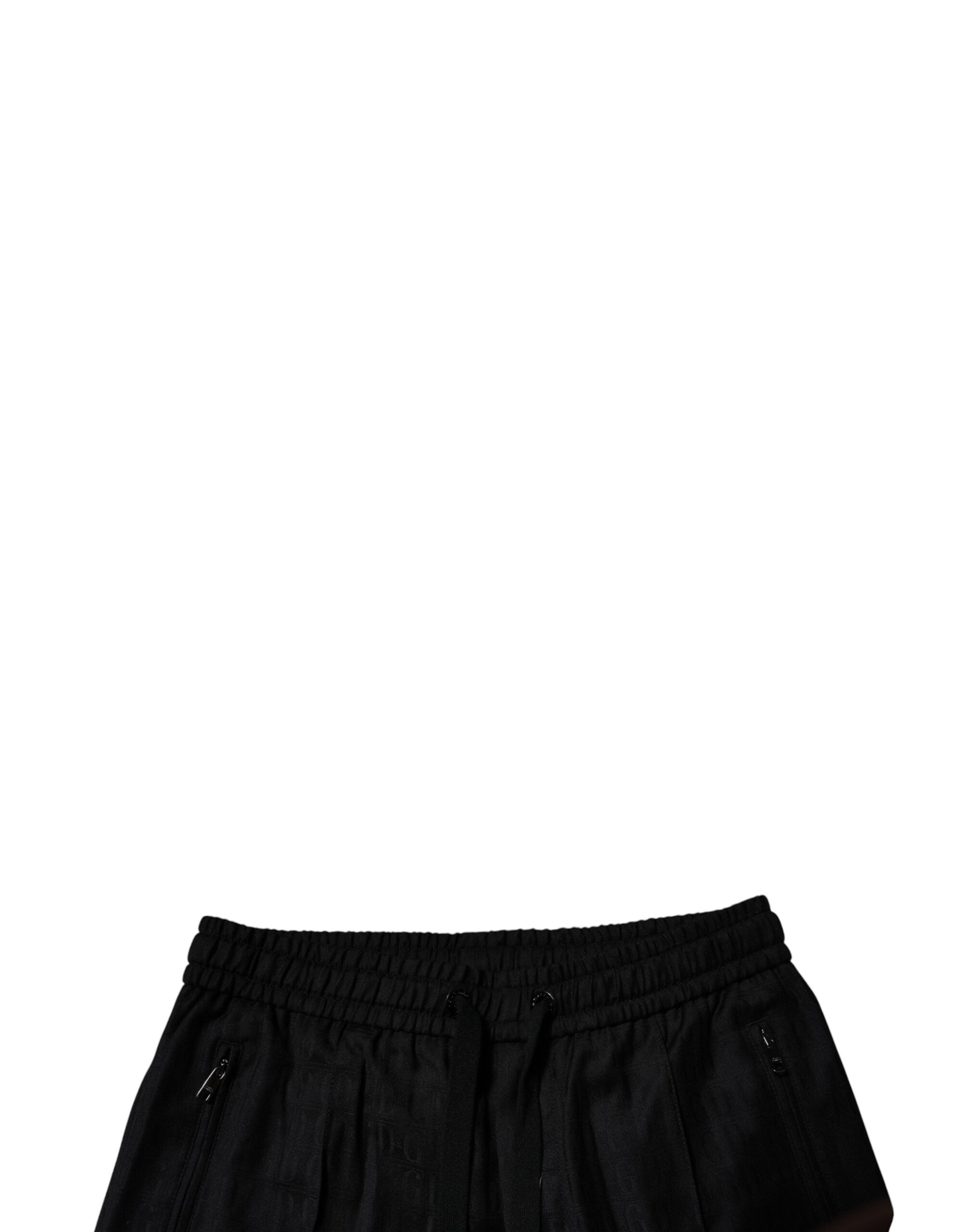 Dolce & Gabbana Black Wool Jogger Jogging Pants -   -  Dolce & Gabbana.