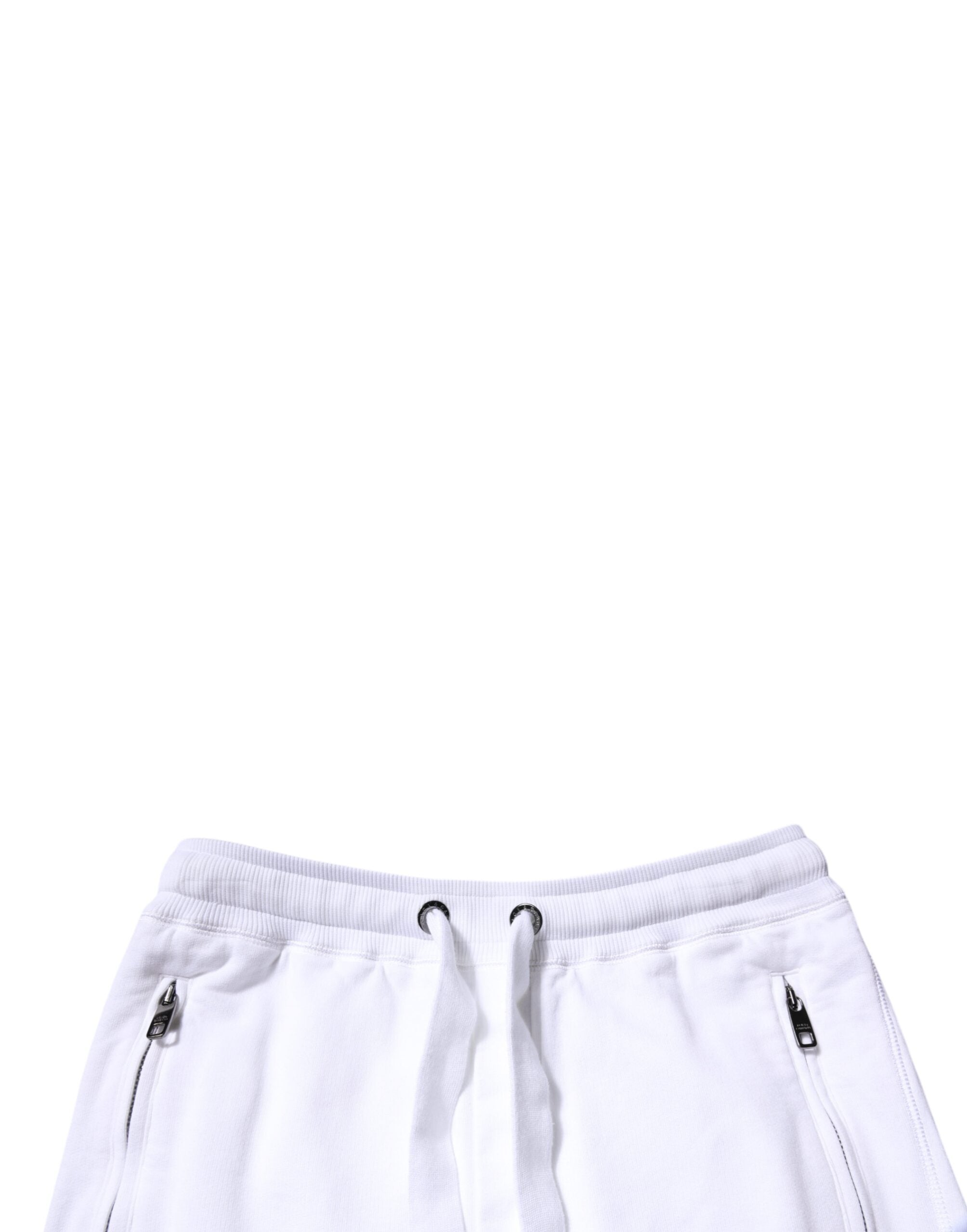 Dolce & Gabbana White Cotton Logo Jogger Pants -   -  Dolce & Gabbana.