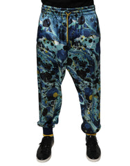 Dolce & Gabbana Multicolor Marble Print Jogger Men Sweatpants Pants -   -  Dolce & Gabbana.