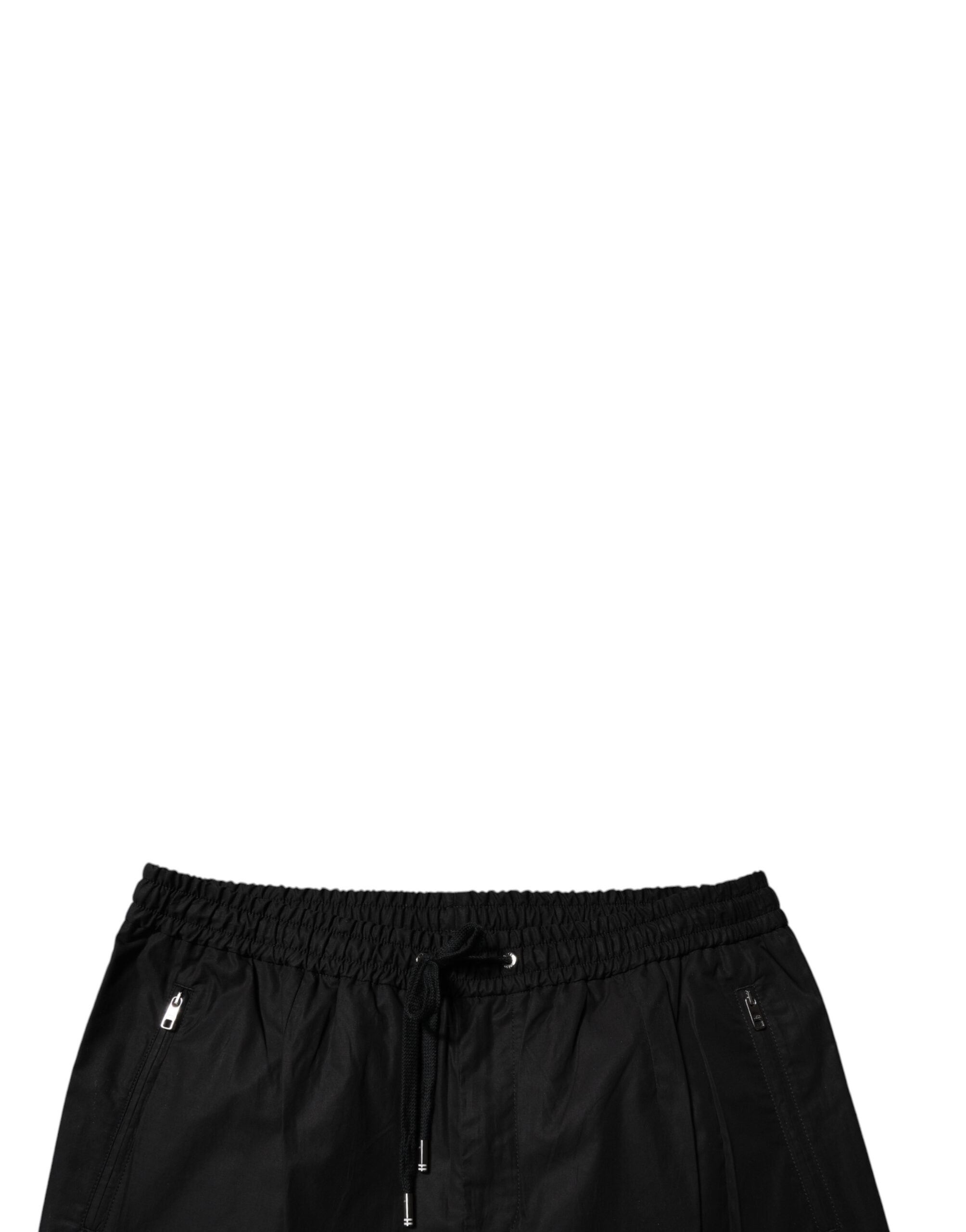 Dolce & Gabbana Black Cotton Men Jogger Sweatpants Pants -   -  Dolce & Gabbana.