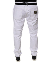 Dolce & Gabbana White Cotton Stretch Skinny Men Denim Jeans -   -  Dolce & Gabbana.