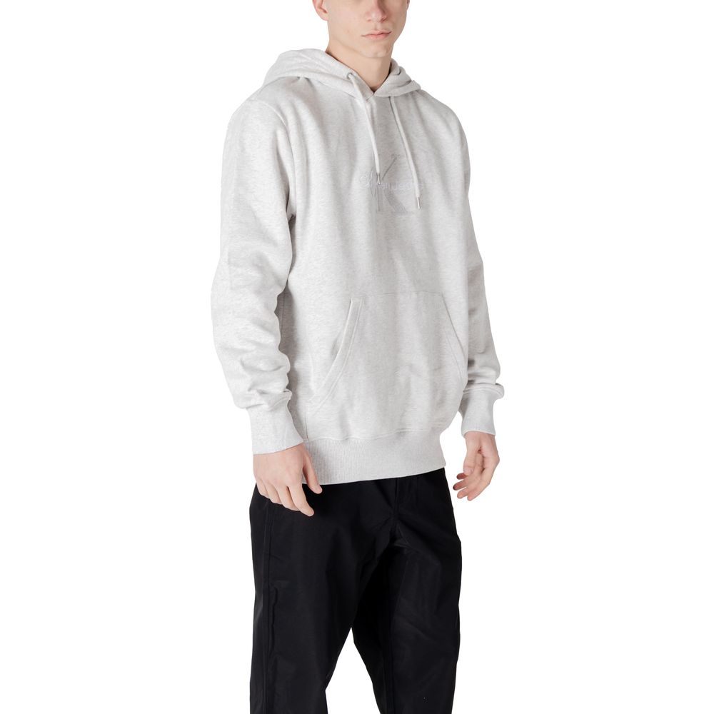 Calvin Klein Jeans Gray Cotton Hoody -   -  Calvin Klein Jeans.