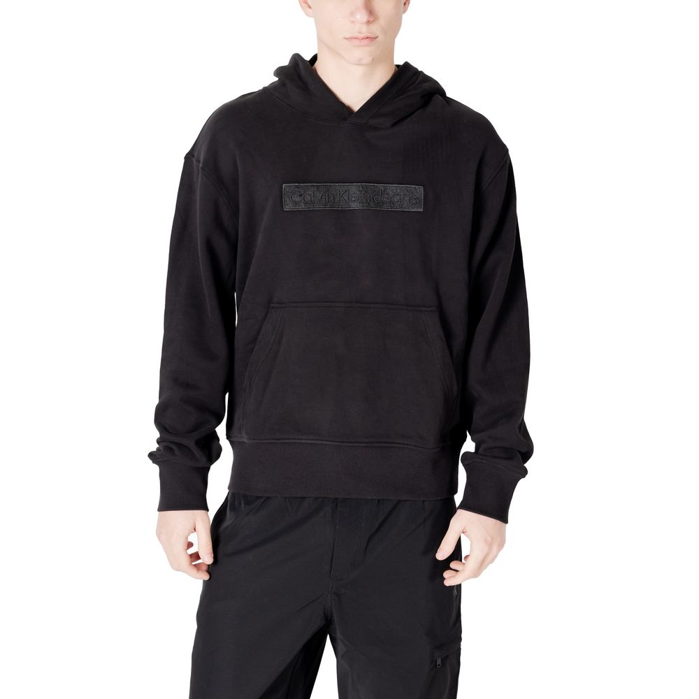 Calvin Klein Jeans Black Cotton Hoody -   -  Calvin Klein Jeans.