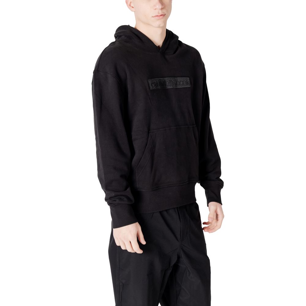 Calvin Klein Jeans Black Cotton Hoody -   -  Calvin Klein Jeans.