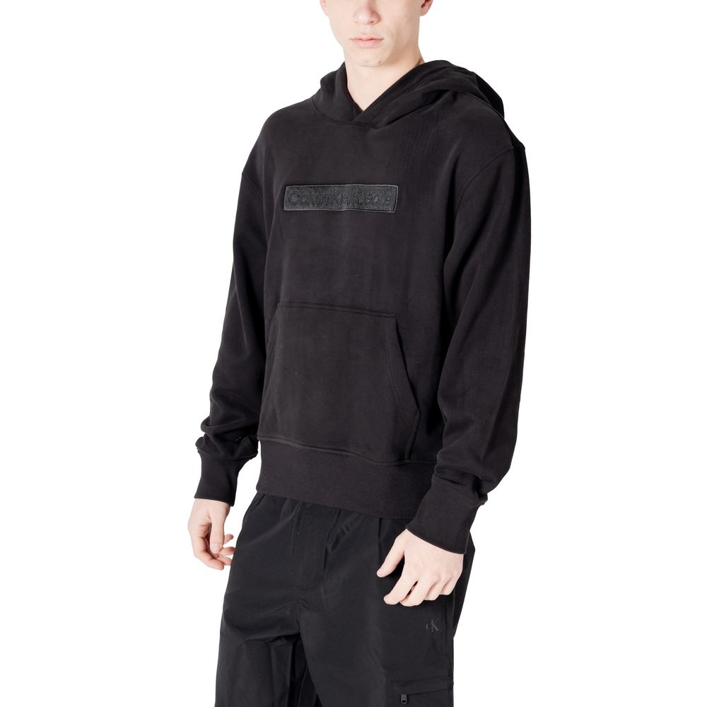 Calvin Klein Jeans Black Cotton Hoody -   -  Calvin Klein Jeans.